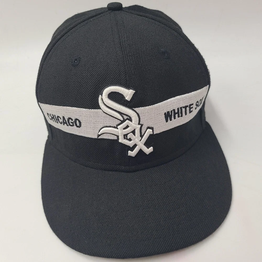 Chicago White‎ Sox Hat Snapback New Era 9Fifty Black White MLB Baseball Wool Men